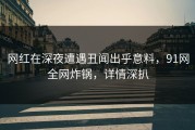 网红在深夜遭遇丑闻出乎意料，91网全网炸锅，详情深扒